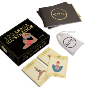 set completo de cartas de posturas de yoga