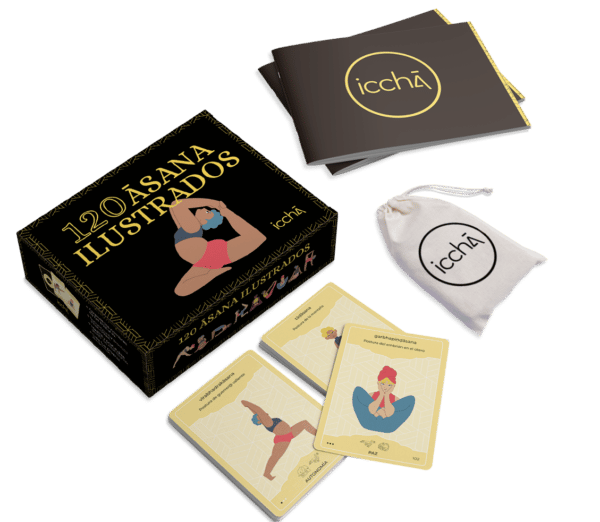 set completo de cartas de posturas de yoga